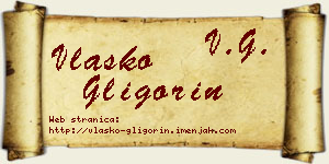 Vlaško Gligorin vizit kartica